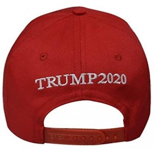 Baseball Caps Donald Trump 2020 Keep America Great Cap Adjustable Baseball Hat with USA Flag - Breathable Eyelets - CL196OIZO...