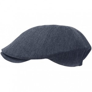 Newsboy Caps Cotton Flat Cap Cabbie Hat Gatsby Ivy Cap Irish Hunting Hat Newsboy - Blue Grey - CD119BSJZ19 $25.34