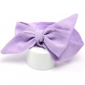 Berets Baby Girls Headband Elastics For Newborns Elastic Hair Head Band - Purple - CU12O134KDR $6.31