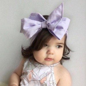 Berets Baby Girls Headband Elastics For Newborns Elastic Hair Head Band - Purple - CU12O134KDR $6.31