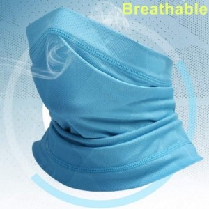 Balaclavas Unisex Multi-Use Summer UV Protection Neck Gaiter Face Cover Scarf for Cycling Running Hiking Fishing - Aquamrine ...