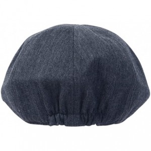 Newsboy Caps Cotton Flat Cap Cabbie Hat Gatsby Ivy Cap Irish Hunting Hat Newsboy - Blue Grey - CD119BSJZ19 $25.34