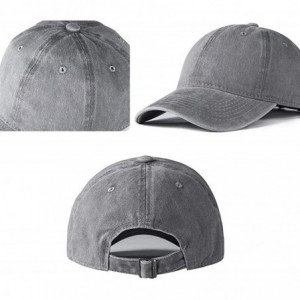 Baseball Caps Women's&Men's Pocket Design Adjustable Washed Baseball Cap Unisex Hats - Red - C3193UU2LEK $22.06