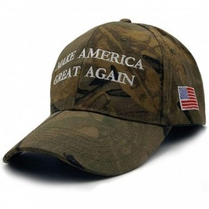 Skullies & Beanies Make America Great Again Donald Trump Cap Hat Unisex Adjustable Hat - 001 Camo - CZ18YRGTK3D $11.48