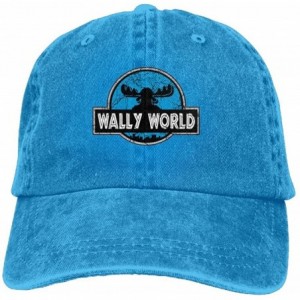 Baseball Caps Wally World Denim Hat Adjustable Unisex Classic Baseball - Royalblue - CE18DW0HX0Q $16.21