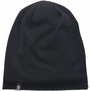 Skullies & Beanies Men's Slouch Slouchy Beanie Oversize Summer Winter Skull Cap N010 - Black - CK18326EMKW $13.23