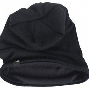 Skullies & Beanies Men's Slouch Slouchy Beanie Oversize Summer Winter Skull Cap N010 - Black - CK18326EMKW $13.23