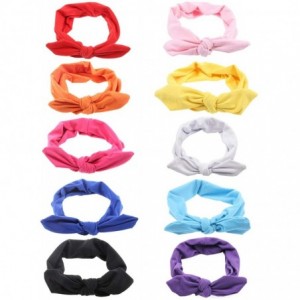 Headbands Vintage Adults Elastic Headband Bunny Ears Bow Hairband Hair Decor Accessory - Red - CW12GTBSAF1 $7.67