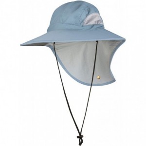 Sun Hats UPF 50+ Protective Outback Sun Hat - Universal Fit - Blue Grey / Light Grey - CO18EOK4GY5 $76.84