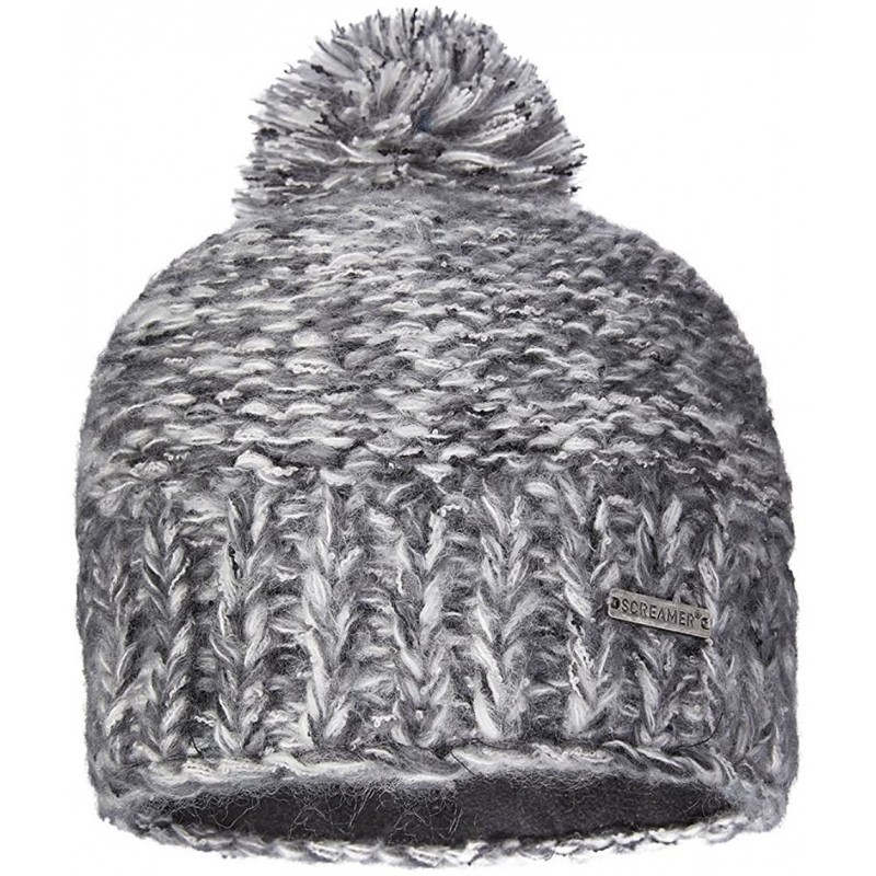 Skullies & Beanies Women's Venezia Knit Beanie - Charcoal Tweed - C9188KGKKG0 $33.48