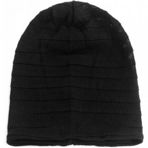 Skullies & Beanies Unisex Adult Summer Thin Slouch Beanie Long Baggy Skull Cap Stretchy Knit Hat Lightweight Cool - Black - C...