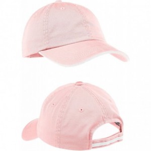 Baseball Caps Custom Embroidered Ladies Hat - ADD Text - Personalized Monogrammed Cap --Light Pink/ White - C018DXKQCES $20.22
