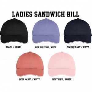 Baseball Caps Custom Embroidered Ladies Hat - ADD Text - Personalized Monogrammed Cap --Light Pink/ White - C018DXKQCES $20.22
