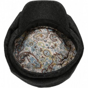 Newsboy Caps Men's Premium 8 Panel Wool Blend Newsboy Ivy Hat with Socks. - Deep Charcoal - CH12O2TGPO2 $22.28