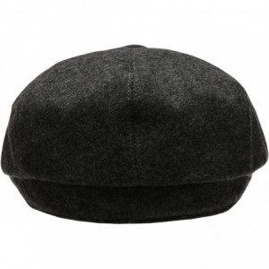 Newsboy Caps Men's Premium 8 Panel Wool Blend Newsboy Ivy Hat with Socks. - Deep Charcoal - CH12O2TGPO2 $22.28