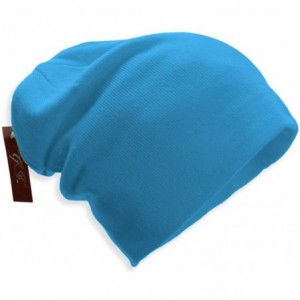 Skullies & Beanies Slouchy Design Beanie - Blue - CW11UM6B1T3 $8.02