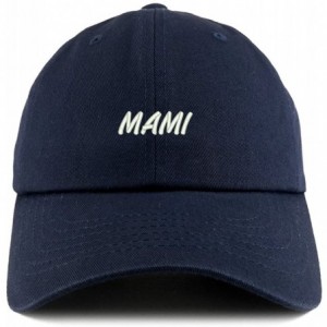 Baseball Caps Mami Embroidered Low Profile Soft Cotton Dad Hat Cap - Navy - CV18D557EYL $35.14
