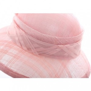 Bucket Hats Women Hat Summer Hats Sinamay Bow (Pink) - CO11AJ9P0R1 $37.47