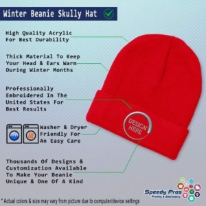 Skullies & Beanies Custom Beanie for Men & Women Kenya Embroidery Acrylic Skull Cap Hat - Red - CA18ZRAW5T7 $17.62