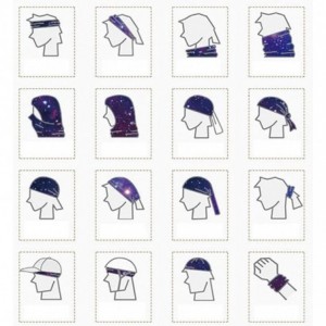 Balaclavas 3D Seamless Face Mask Rave Bandana for Men Women Neck Gaiter Scarf Dust Wind Balaclava Headwear - CH197TYIKH4 $12.14