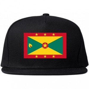 Baseball Caps Grenada Flag Country Printed Snapback Hat Cap - CM12ILQ1Y5V $44.49