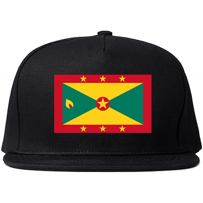 Baseball Caps Grenada Flag Country Printed Snapback Hat Cap - CM12ILQ1Y5V $23.03