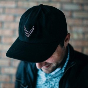 Baseball Caps Custom Low Profile Soft Hat Air Force Emblem Embroidery Veteran Name Cotton - Soft Pink - CH18QSGH2S2 $18.65