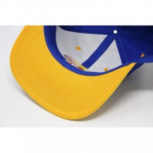 Baseball Caps California Republic Bear Logo Snapbacks Flat Brim Adjustable Snapback Hat Cap - Blue Yellow 02 - CY196XG98EN $1...