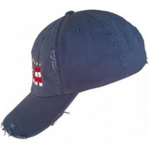 Baseball Caps MAGA Hat - Trump Cap - Rippeddistressed Denim/Redwhitebluemaga-gold45 - CU189WDOXA5 $22.09