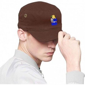 Baseball Caps 39th Infantry Regiment Cadet Army Cap Flat Top Sun Cap Military Style Cap - Coffee - CI18Z35L7I8 $25.63