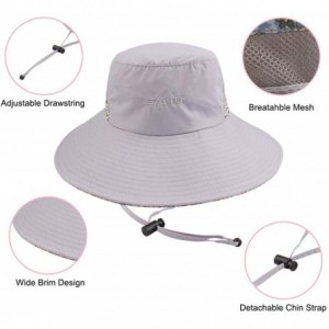 Sun Hats Outdoor Sun Hat for Men/Women UV Protection Wide Brim Beach Boonie Hat Quick Dry Summer Fishing Cap Solid Colors - C...