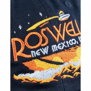 Baseball Caps Roswell- NM Tourism - Funny Alien Extraterrestrial UFO Saucer Men Women Baseball Cap Dad Hat Navy Blue - C018XH...