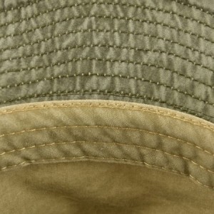 Newsboy Caps Men Washed Cotton Panama Bucket Hat Packable Summer Travel Fishing Boonie Cap - Khaki - CQ186L7WC7D $15.11