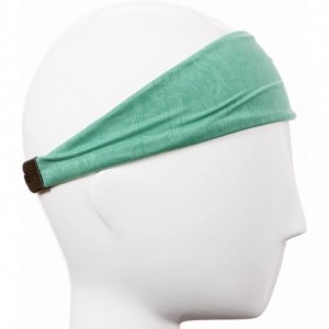 Headbands Adjustable & Stretchy Crushed Xflex Wide Headbands for Women Girls & Teens - Crushed Green - C712O6IV55X $22.59