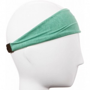 Headbands Adjustable & Stretchy Crushed Xflex Wide Headbands for Women Girls & Teens - Crushed Green - C712O6IV55X $12.07