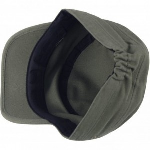 Baseball Caps A203 Irish Plain Empty Short Bill Design Cool Army Cap Golf Club Cadet Military - Green - C418E536HOS $18.30