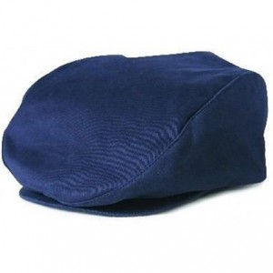 Newsboy Caps New One-Fit Cotton Gatsby Driver Ivy Cap - (6 - Navy Blue - CR113DTW6W7 $19.66
