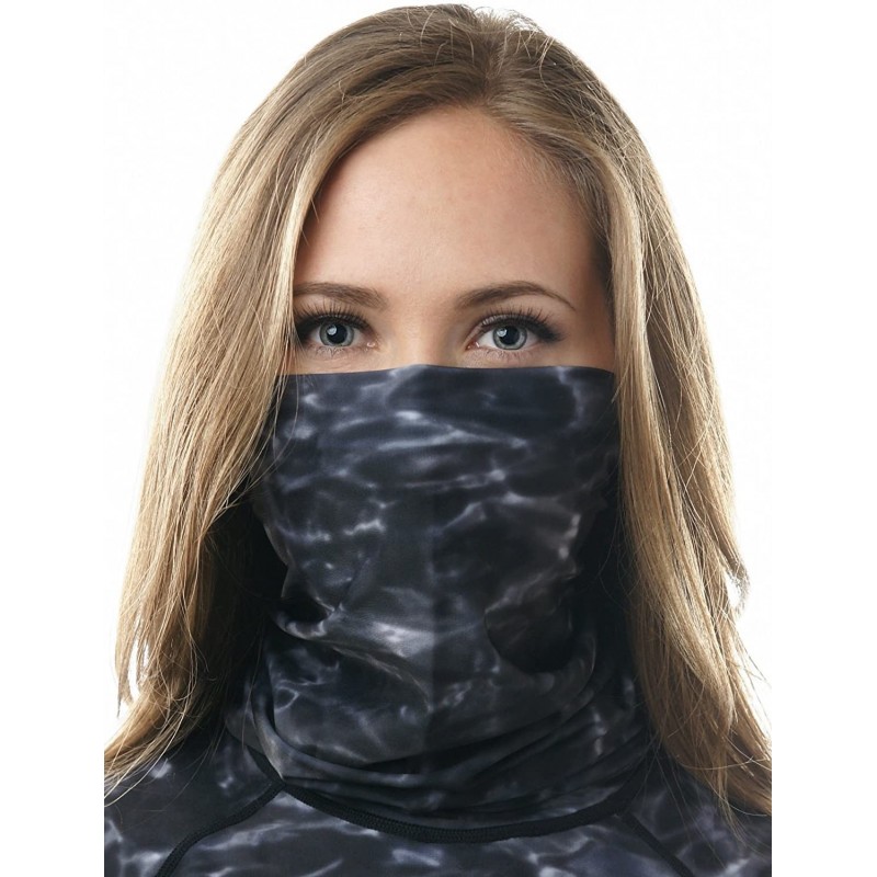 Headbands Face Mask for Women - UPF 50+ Motorcycle Ski Cover Balaclava Gaiter - Black Water - CI12GMBIIJR $15.09