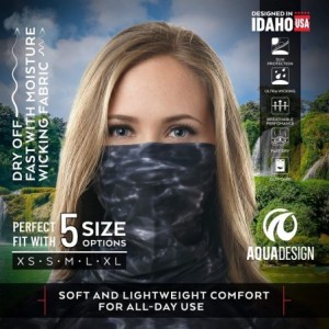 Headbands Face Mask for Women - UPF 50+ Motorcycle Ski Cover Balaclava Gaiter - Black Water - CI12GMBIIJR $15.09