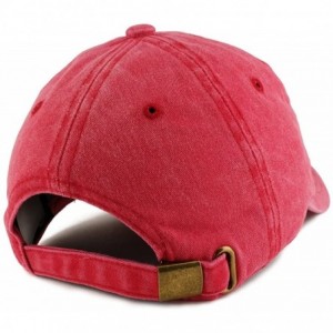 Baseball Caps Blondie Embroidered Pigment Dyed Unstructured Cap - Red - CA18DGRMOLK $21.48