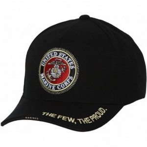 Baseball Caps United States Marines "The Few- The Proud" Black Adjustable Cap - CT11I14LGT3 $12.23