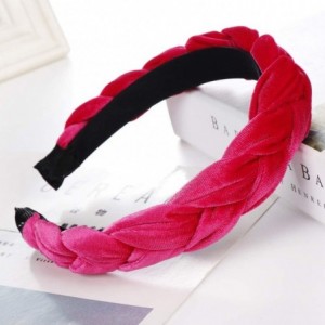 Headbands Padded Headbands Knotted Headbands for Women Velvet Turban Headbands for Women Twist Knot Headband - CG18X6R6M2C $7.33