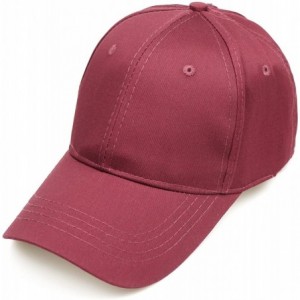 Baseball Caps Women Ponytail Baseball Hats Messy High Bun Hat Ponycaps Adjustable Cotton Trucker Dad Cap - A-red - CL18G7EGTK...