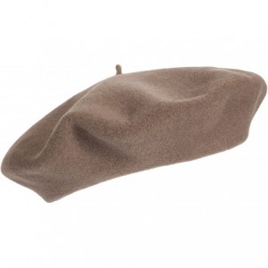 Berets Women's Paris Wool Beret - Marron-glacee - CJ11E7ELAFP $21.75