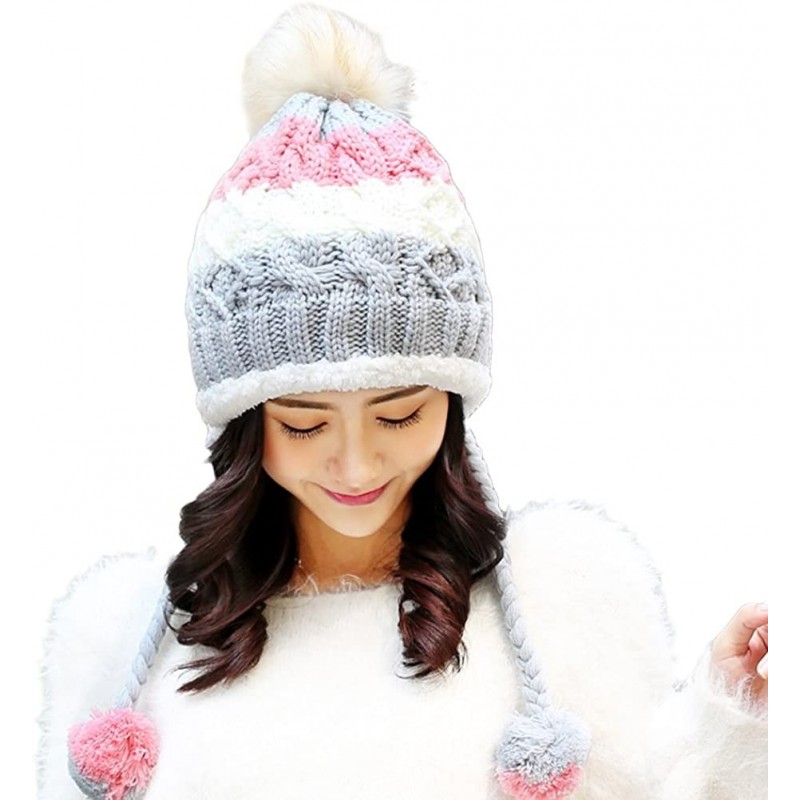 Skullies & Beanies Women Winter Hats Warm Fashionable Knit Beanie Cap Hat Warm Christmas Birthday Gift for women Girls (Grey)...