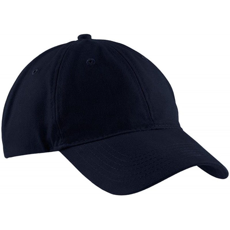 Baseball Caps Brushed Twill Low Profile Cap in - Navy - C111VQ4R0I1 $11.82