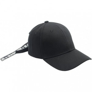 Baseball Caps Women's Iron Ring Pin Retro Baseball Cap Trucker Hat - Zipper Black - CM186NA0HT2 $26.15