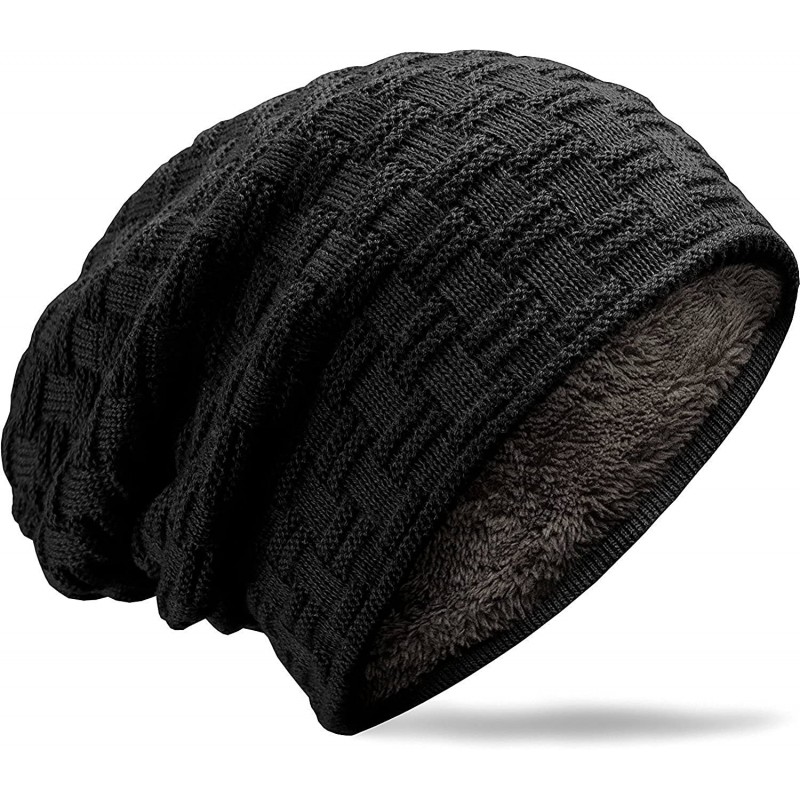 Skullies & Beanies muco Womens Beanie Knitted Beanies - Black - CW189NH3W2R $11.11