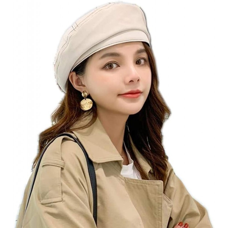 Fedoras Womens Elegant Double Flower 100% Wool Pillbox Hat Fascinator Hat Beanie Hat - K-beige - CW18ZYTW88D $12.72