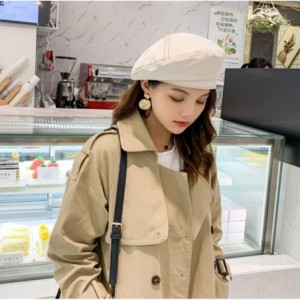 Fedoras Womens Elegant Double Flower 100% Wool Pillbox Hat Fascinator Hat Beanie Hat - K-beige - CW18ZYTW88D $12.72